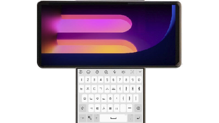 LG trabaja en un teléfono con una pantalla que gira para revelar otra pantalla